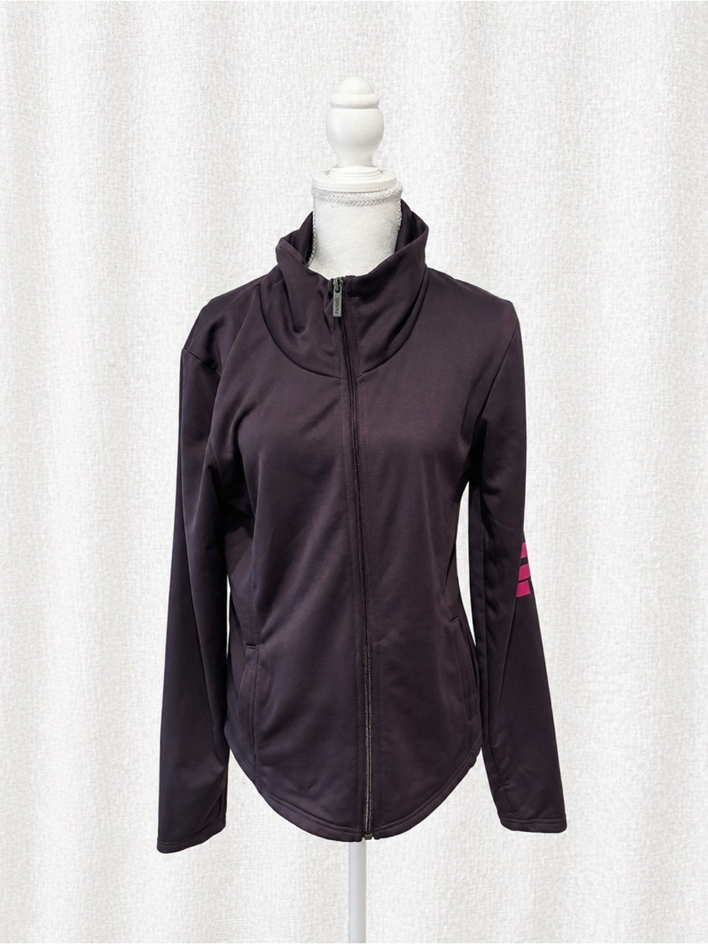 Bench Black Jacket with Pink Accent
